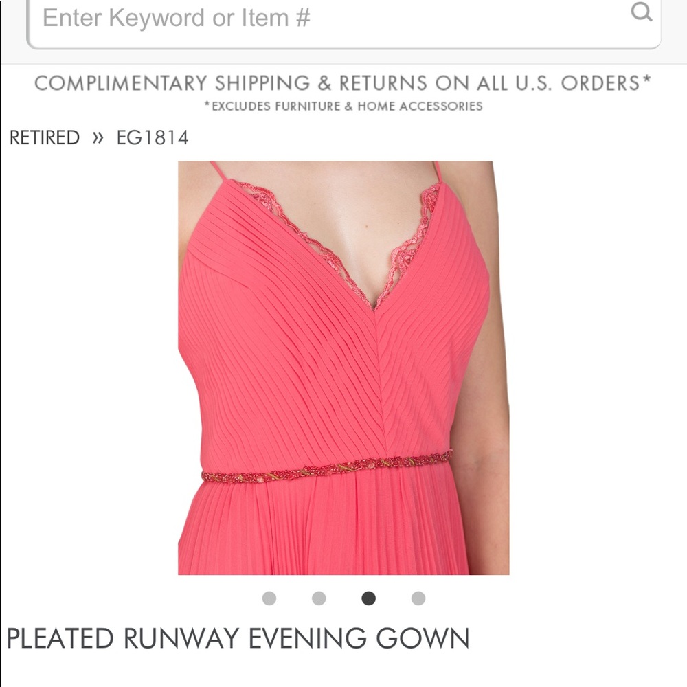 Badgley Mischka Women’s Spaghetti Strap Gown NWT - Picture 5 of 6